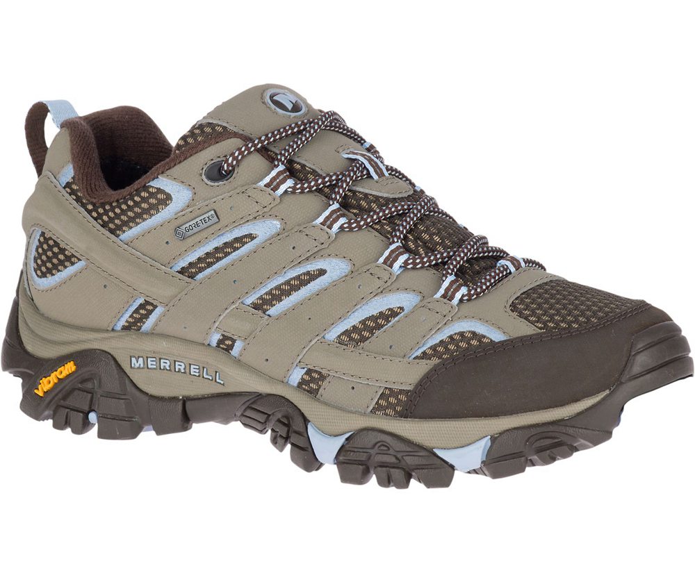 Merrell Hiking Shoes Grey - Moab 2 GORE-TEX® - Womens 86NADKLHS
